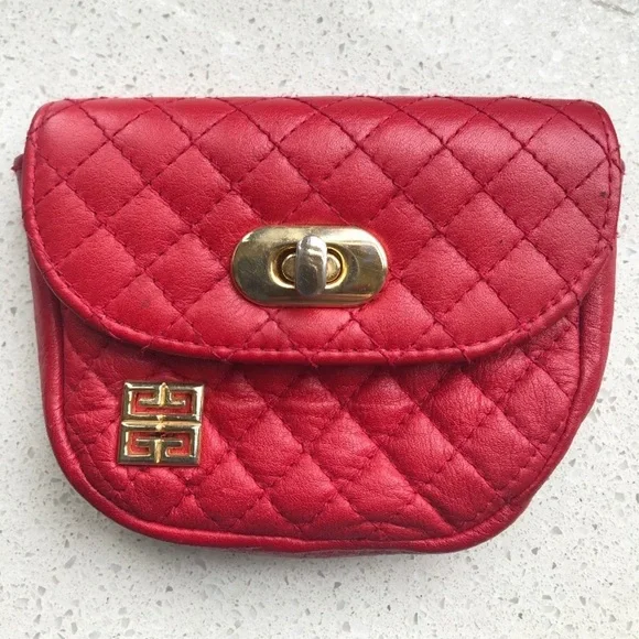 GIVENCHY RARE Red vintage 90s waist belt bag - Picture 4 of 6